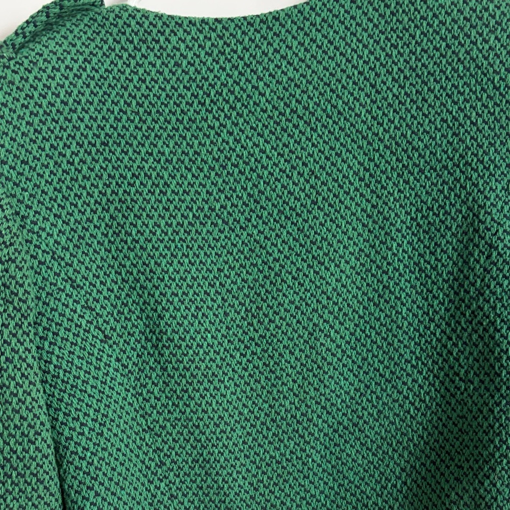 ZARA Green Tweed Cropped Military Button Jacket Size S Gold Button Blazer - Picture 6 of 7